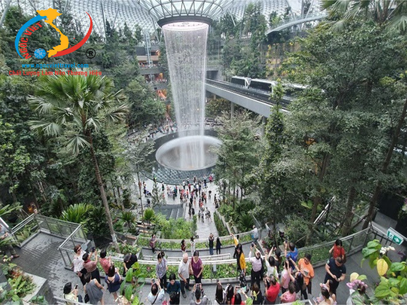 TOUR SINGAPORE - THÁC NƯỚC JEWEL – GARDENS BY THE BAY CHÙA RĂNG PHẬT