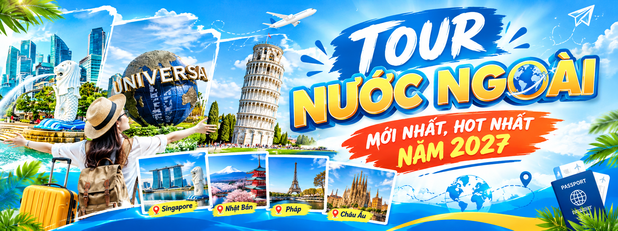TOUR NƯỚC NGOÀI - MỚI NHẤT, HOT NHẤT NĂM 2027